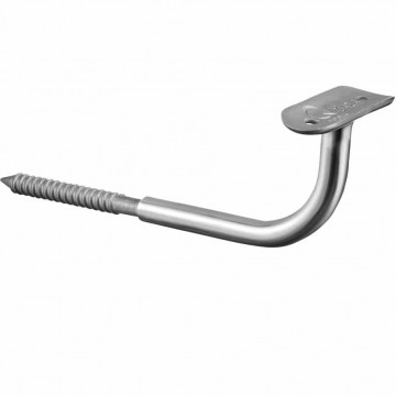 Leuninghouder voor wandbevestiging buis Ø 42,4 mm RVS-316 mat geslepen model 0110