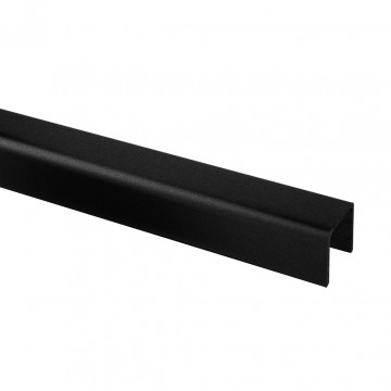 U-profiel 30 x 27 x 3,0 mm RVS-316 zwart gecoat