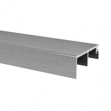 Aansluitprofiel topmontage lengte 5000 mm U-maat 20 mm model 6975 aluminium (onbewerkt)