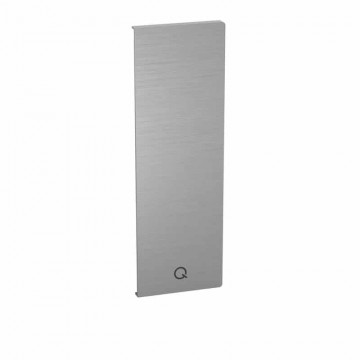 Eindkap Easy Glass Smart links, zijmontage, 205 x 68 mm, model 8242, aluminium (geanodiseerd)