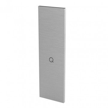 Eindkap Easy Glass Strong zijmontage voor trapopgang links 265 x 105 mm model 8633 aluminium (geanodiseerd)