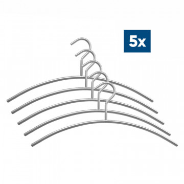 5x Kledinghanger 10 mm, open oog, RVS-304