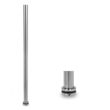 Baluster 42,4 x 2,0 mm 1150 mm RVS-304 mat geslepen model 0545