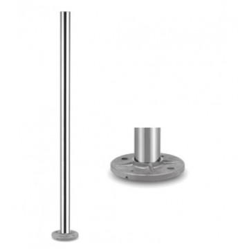 Baluster 42,4 x 2,0 mm, H=970 mm, model 0914, RVS-304, glanzend