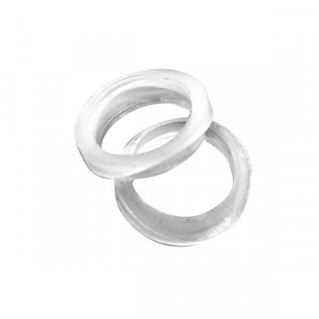 Kunstof geleide ring wit met radius 21 mm