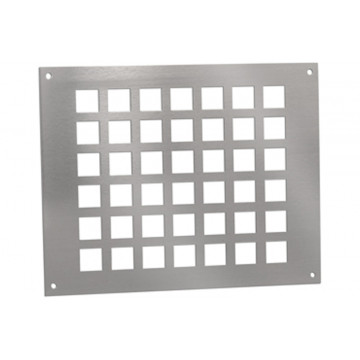 Ventilatieplaat 250 x 200 mm aluminium