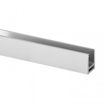 Easy Glass Hybrid Bodemprofiel 43,5 x 32 mm model 6910, aluminium